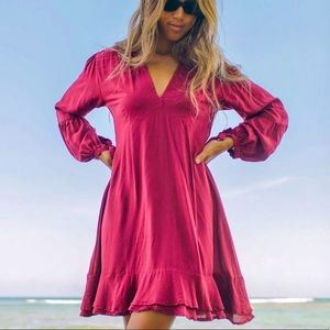 Yireh Aster berry dress